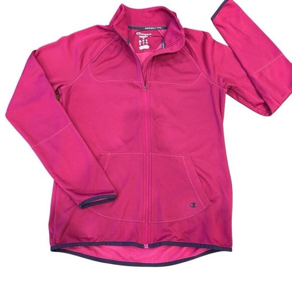 Champion Women’s Full Zip Athletic Top Jacket Pink Size Medium - Picture 1 of 15